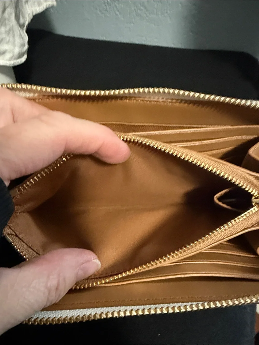Coach pebbled leather